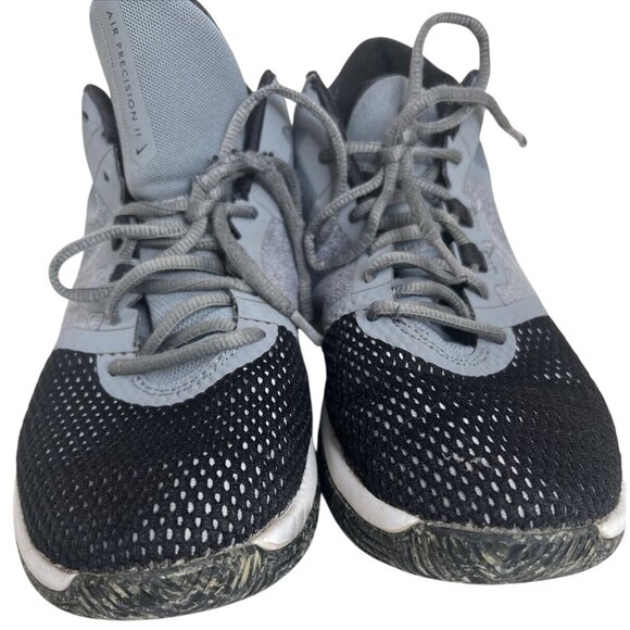 Nike Air Precision II Gray & Black Mens Basketball Shoes Size 9.5 - Picture 5 of 9